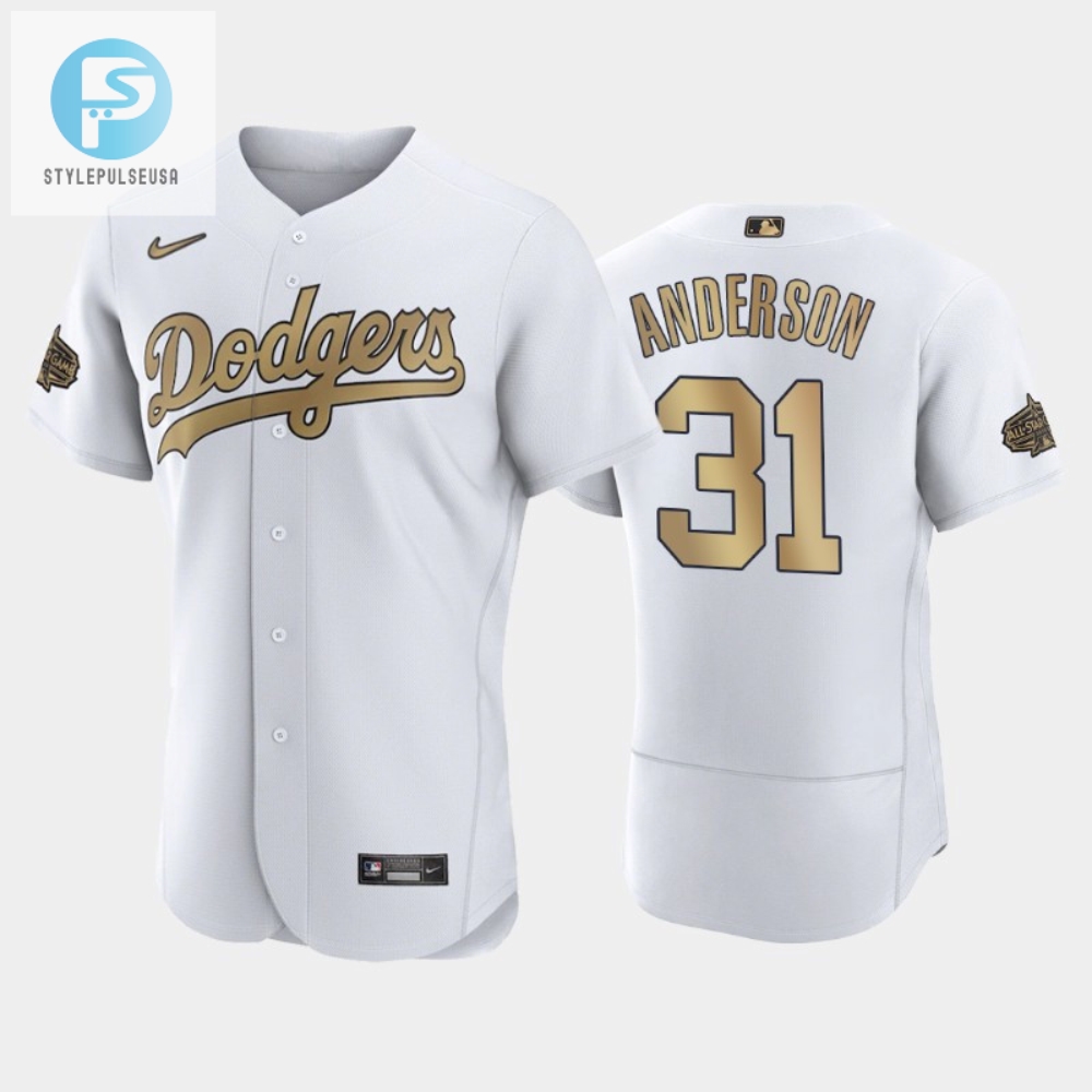 Los Angeles Dodgers Tyler Anderson 31 202223 Allstar Game White Jersey 