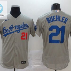 Los Angeles Dodgers Walker Buehler 21 2020 Mlb Grey Jersey stylepulseusa 1 1