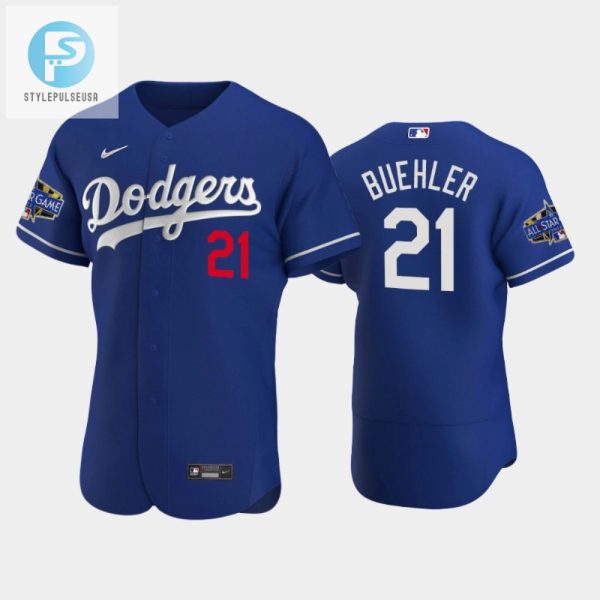 Los Angeles Dodgers Walker Buehler 21 Alternate Royal 202223 Allstar Game Jersey stylepulseusa 1