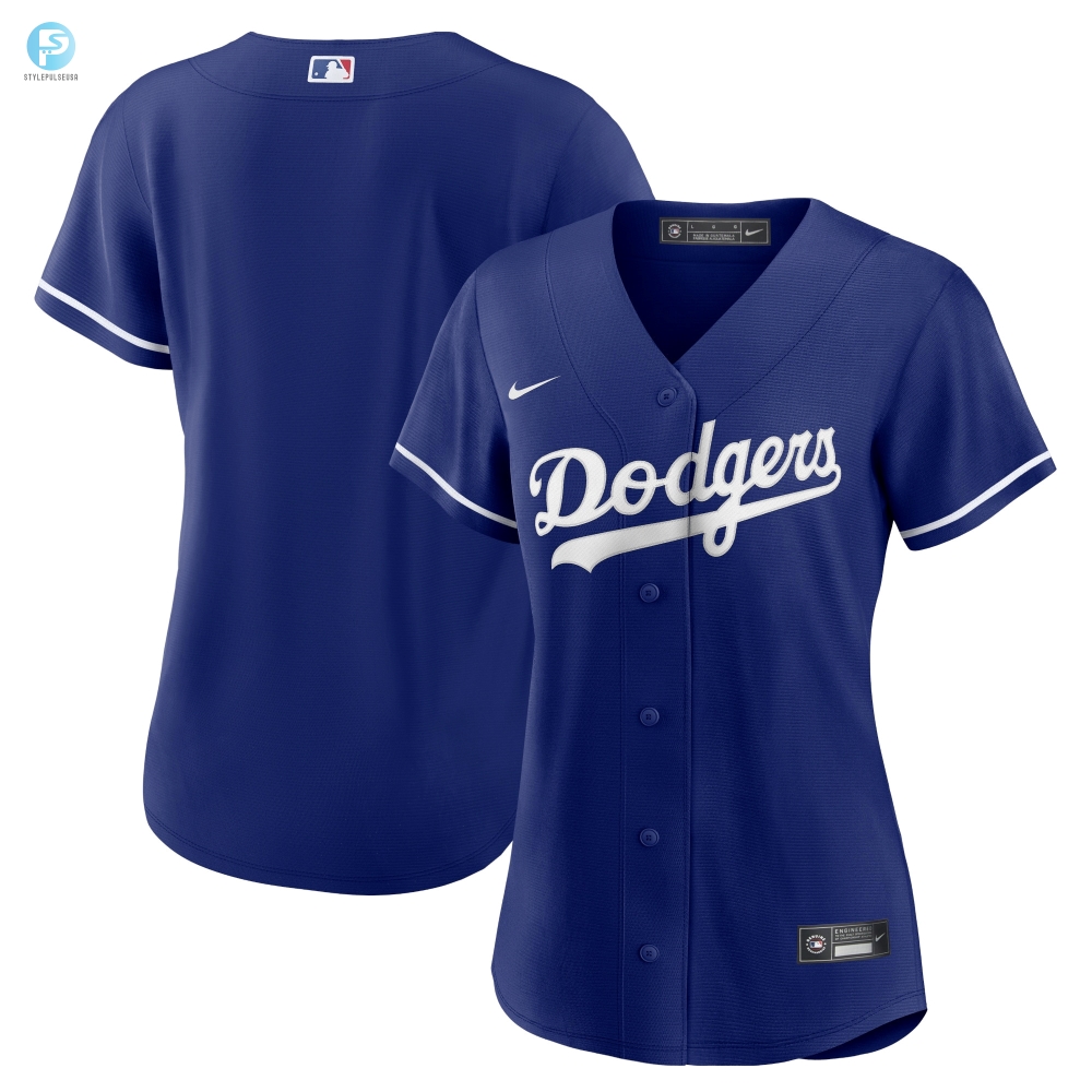 Los Angeles Dodgers Womens Alternate Replica Team Jersey  Royal Mlb 