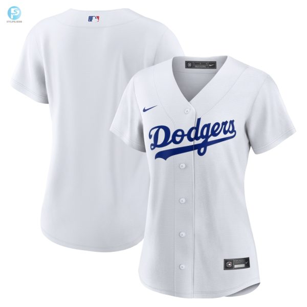 Los Angeles Dodgers Womens Home Replica Team Jersey White Mlb stylepulseusa 1 1