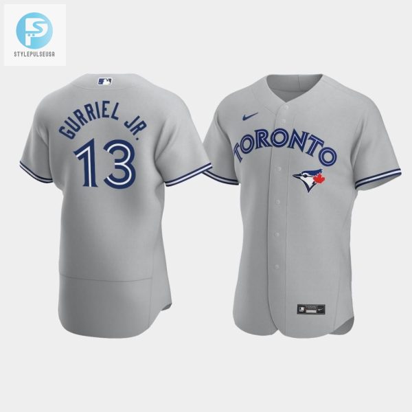 Lourdes Gurriel Jr. 13 Toronto Blue Jays Gray Road Jersey stylepulseusa 1 1