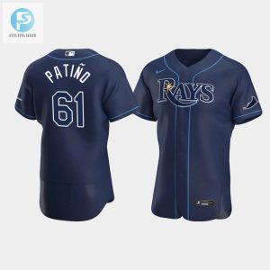 Luis Patino 61 Tampa Bay Rays Navy Alternate Jersey stylepulseusa 1 1