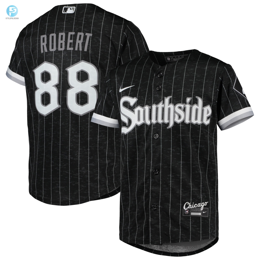 Luis Robert Chicago White Sox 2021 City Connect Replica Player Jersey  Blackanthracite Mlb 