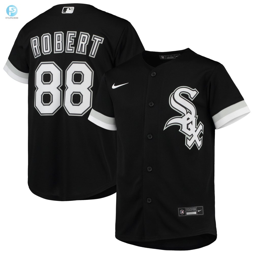 Luis Robert Chicago White Sox Alternate Replica Player Jersey  Black Mlb 