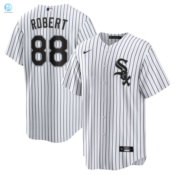 Luis Robert Chicago White Sox Replica Player Name Jersey White Mlb stylepulseusa 1