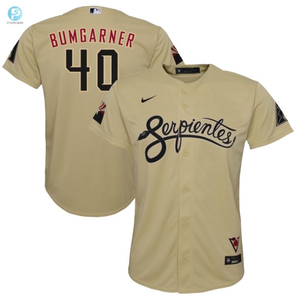 Madison Bumgarner Arizona Diamondbacks 2021 City Connect Replica Player Jersey Gold Mlb stylepulseusa 1