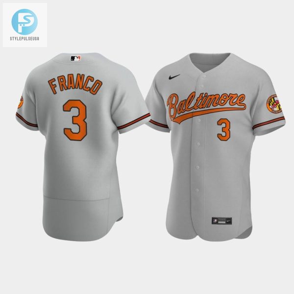 Maikel Franco 3 Baltimore Orioles Gray Road Jersey stylepulseusa 1