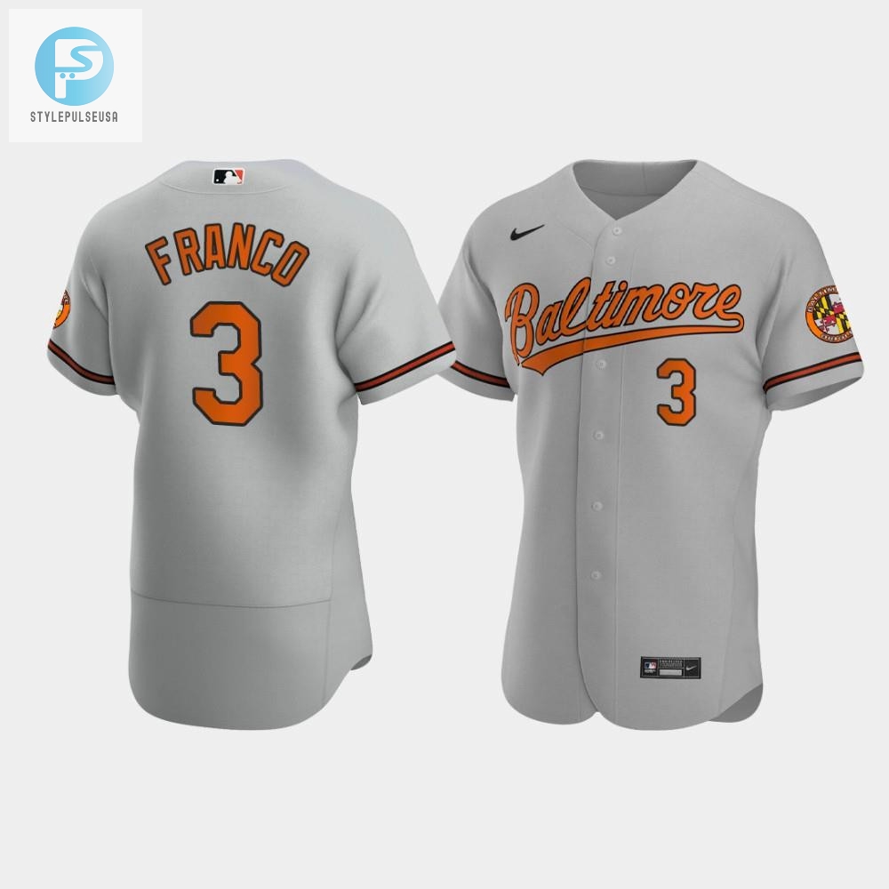 Maikel Franco 3 Baltimore Orioles Gray Road Jersey 