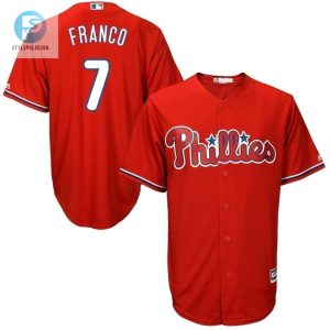 Maikel Franco Philadelphia Phillies Official Cool Base Player Jersey Scarlet stylepulseusa 1 1