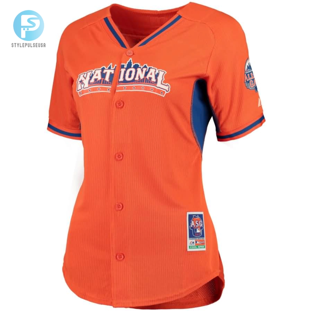 Majestic Womens 2013 Mlb Allstar Game Performance Jersey  Orange 