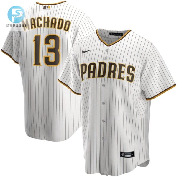 Manny Machado 13 San Diego Padres Alternate Player Jersey White stylepulseusa 1