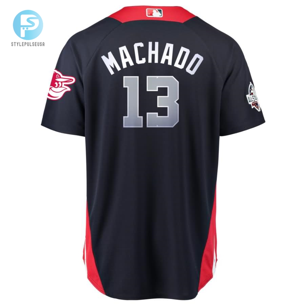 Manny Machado American League Majestic 2018 Mlb Allstar Game Home Run Derby Player Jersey  Navy 