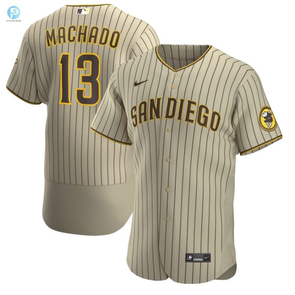 Manny Machado San Diego Padres Alternate Authentic Player Jersey Tanbrown Mlb stylepulseusa 1