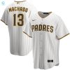 Manny Machado San Diego Padres Alternate Replica Player Jersey White Mlb stylepulseusa 1