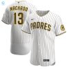 Manny Machado San Diego Padres Home Authentic Player Jersey Whitebrown Mlb stylepulseusa 1