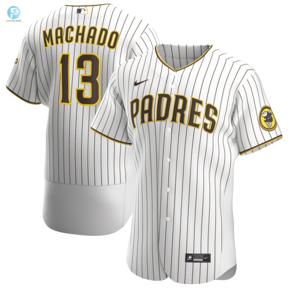 Manny Machado San Diego Padres Home Authentic Player Jersey Whitebrown Mlb stylepulseusa 1 1