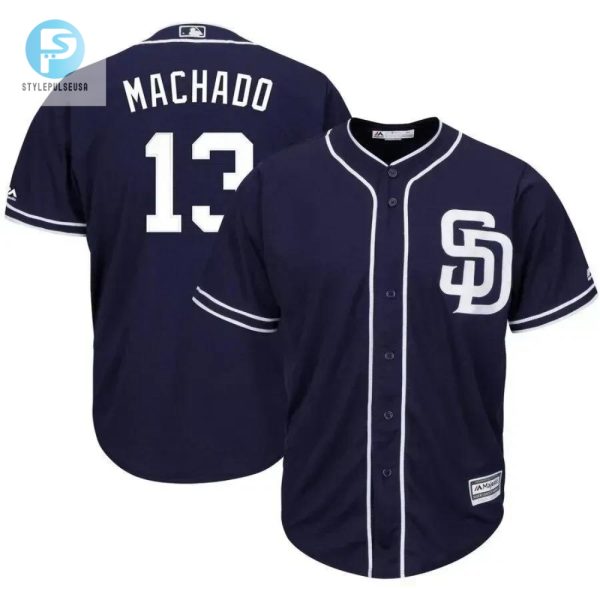 Manny Machado San Diego Padres Official Cool Base Player Jersey Navy stylepulseusa 1