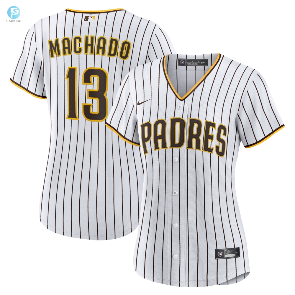 Manny Machado San Diego Padres Womens Home Replica Player Jersey White Mlb 