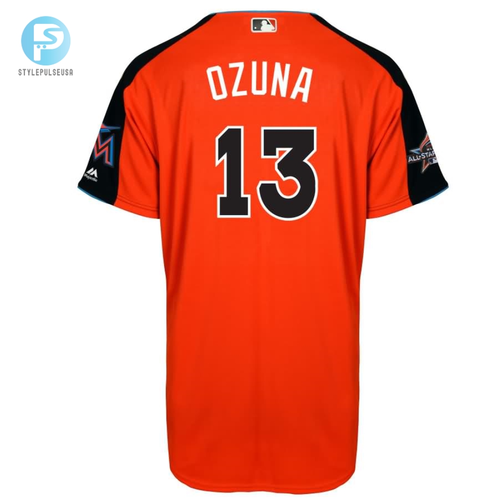 Marcell Ozuna National League Majestic 2017 Mlb Allstar Game Home Run Derby Jersey Orange stylepulseusa 1