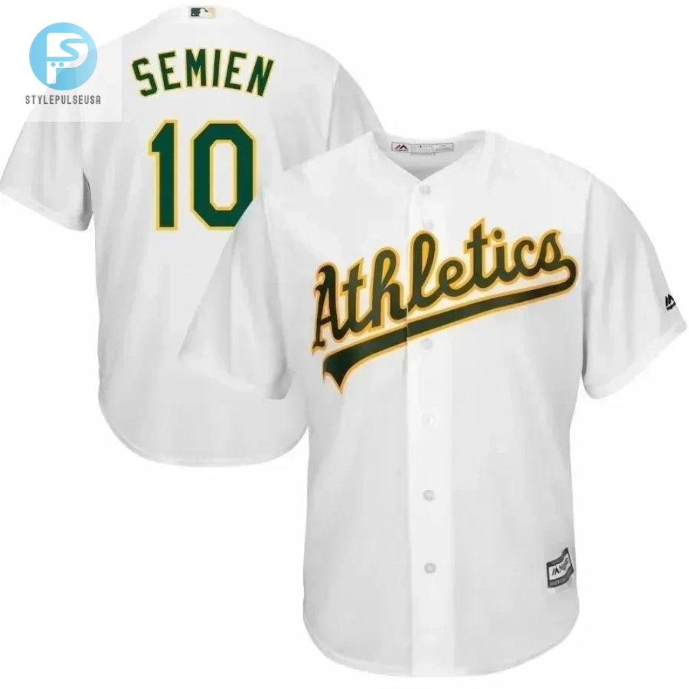 Marcus Semien Oakland Athletics Home Cool Base Player Jersey  White 