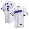 Marcus Semien Texas Rangers Home Replica Player Jersey White Mlb stylepulseusa 1