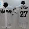 Marlins Giancarlo Stanton 27 White Mlb Throwback Jersey stylepulseusa 1