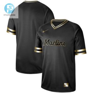 Marlins Mlb Gold Brandedition Black Personalized Jersey stylepulseusa 1 1