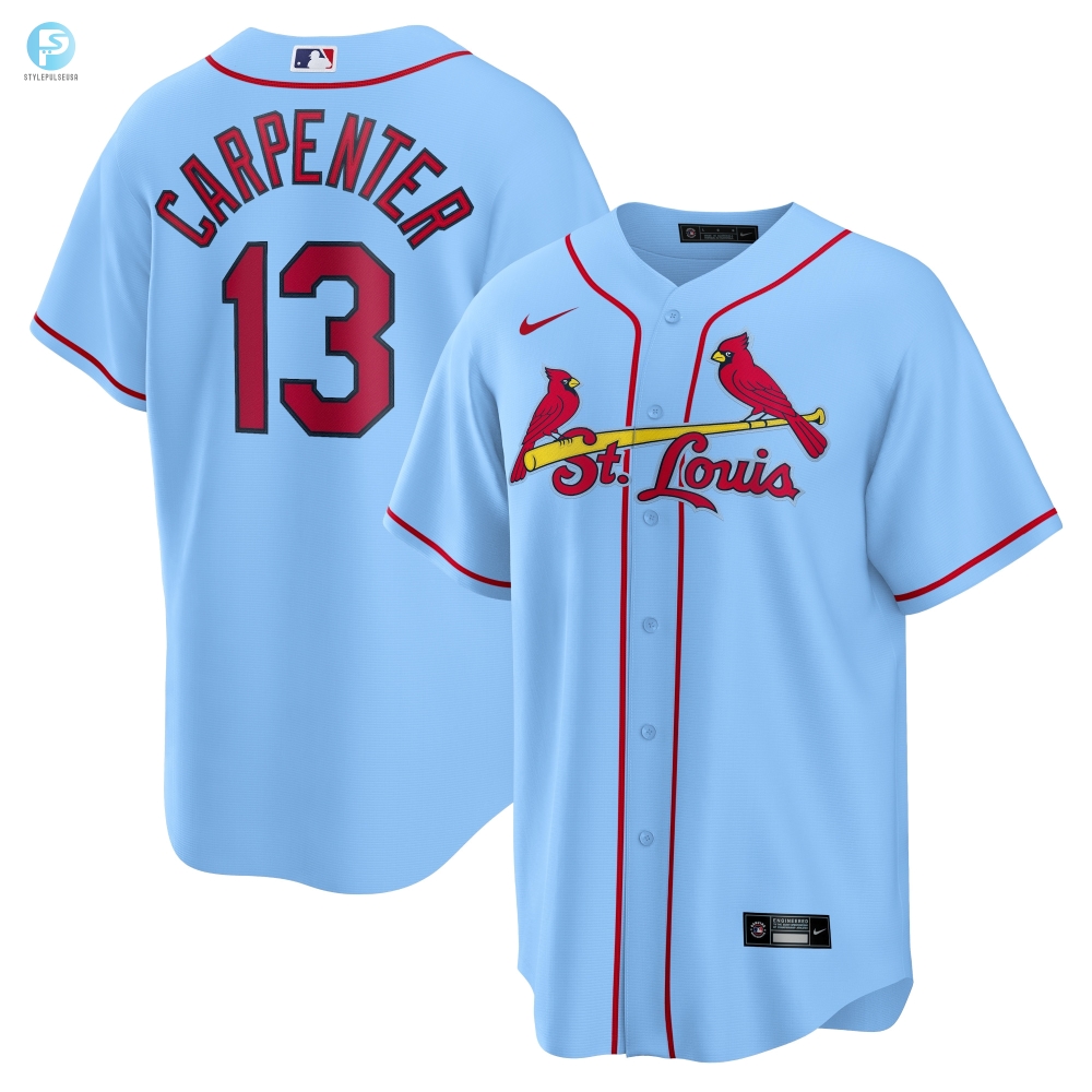 Matt Carpenter St. Louis Cardinals Alternate Replica Player Name Jersey  Light Blue Mlb 