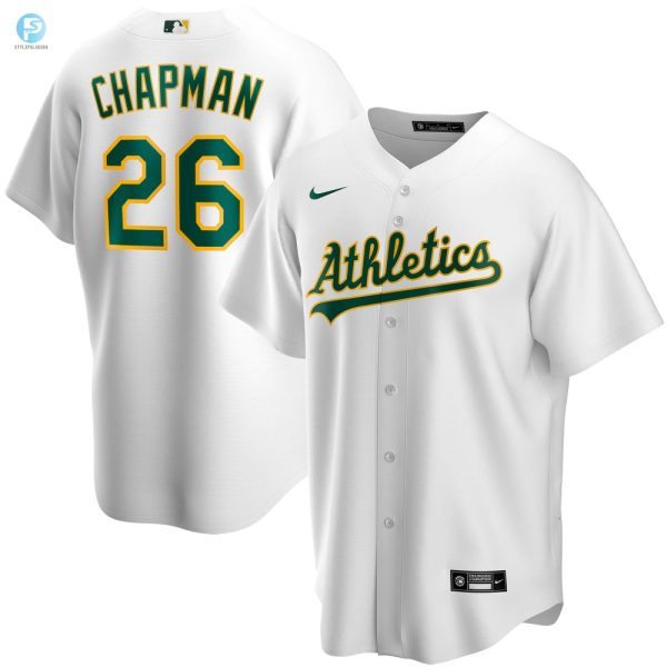 Matt Chapman Oakland Athletics Home Replica Player Jersey White Mlb stylepulseusa 1