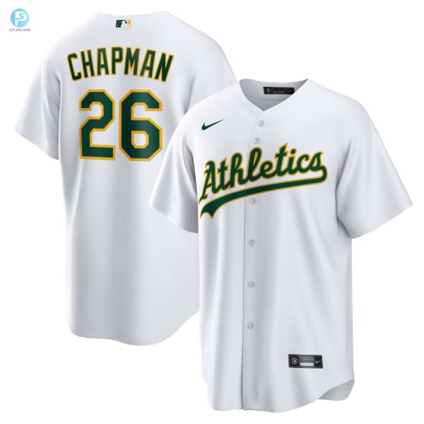 Matt Chapman Oakland Athletics Home Replica Player Name Jersey White Mlb stylepulseusa 1 1