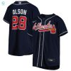 Matt Olson Atlanta Braves Alternate Replica Player Jersey Navy Mlb stylepulseusa 1