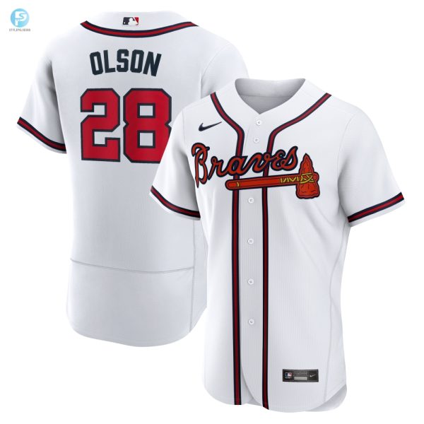 Matt Olson Atlanta Braves Home Authentic Player Jersey White Mlb stylepulseusa 1