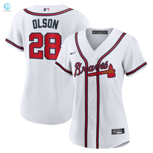 Matt Olson Atlanta Braves Womens Home Replica Player Jersey White Mlb stylepulseusa 1 1