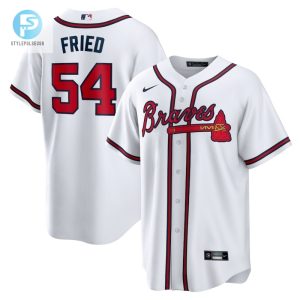 Max Fried 54 Jersey Atlanta Braves Home Player Men Jersey White stylepulseusa 1 1