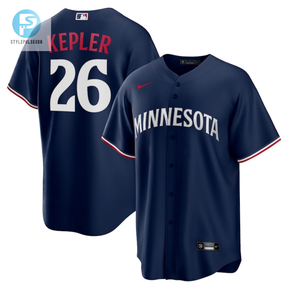 Max Kepler 26 Minnesota Twins Team Logo Alternate Men Jersey  Navy 