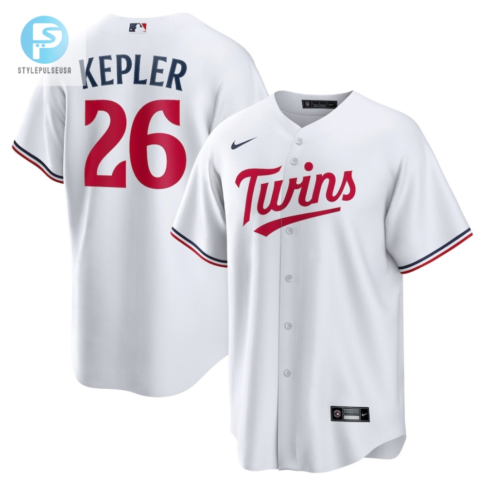 Max Kepler 26 Minnesota Twins Team Logo Home Men Jersey  White 