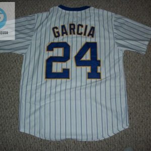 Men Avasail Garcia Milwaukee Brewers Unsigned Custom Pinstripe Throwback Pullover Sewn New Baseball Jersey stylepulseusa 1 1