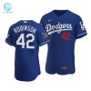 Men Los Angeles Dodgers Jackie Robinson 42 Jackie Robinson Day Away Jersey Royal stylepulseusa 1