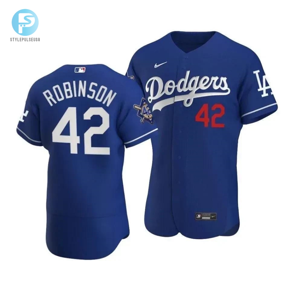 Men Los Angeles Dodgers Jackie Robinson 42 Jackie Robinson Day Away Jersey Royal 