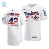 Men Los Angeles Dodgers Jackie Robinson 42 Jackie Robinson Day Independence Day Jersey White stylepulseusa 1