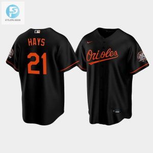 Mens Baltimore Orioles Austin Hays 21 Alternate Black Jersey stylepulseusa 1 1