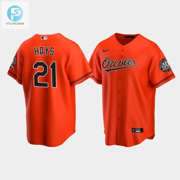 Mens Baltimore Orioles Austin Hays 21 Alternate Team Orange Jersey stylepulseusa 1