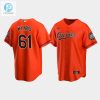 Mens Baltimore Orioles Austin Wynns 61 Alternate Team Orange Jersey stylepulseusa 1