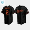 Mens Baltimore Orioles Freddy Galvis 2 Alternate Black Jersey stylepulseusa 1