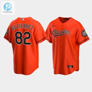 Mens Baltimore Orioles Kelvin Gutierrez 82 Alternate Team Orange Jersey stylepulseusa 1 1