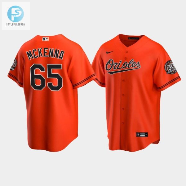 Mens Baltimore Orioles Ryan Mckenna 65 Alternate Team Orange Jersey stylepulseusa 1