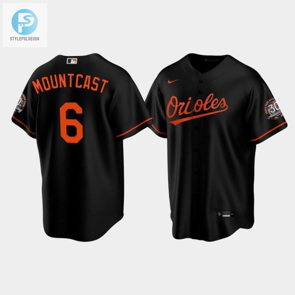 Mens Baltimore Orioles Ryan Mountcastle 6 Alternate Black Jersey stylepulseusa 1