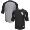 Mens Blackgray Chicago White Sox Collection Onfield 34Sleeve Batting Practice Jersey stylepulseusa 1