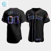 Mens Boston Red Sox 00 Custom Black Golden Edition Holographic Jersey stylepulseusa 1